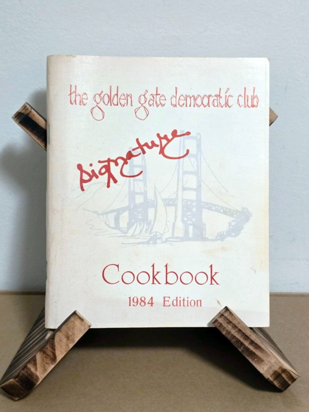 RARE 1984 Political Signature Cookbook - San Francisco History